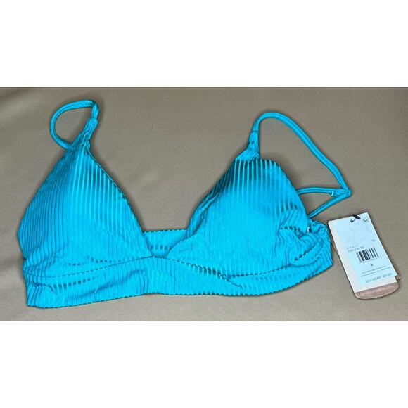 Volcom Simply Rib Triangle Bikini Top L NWT - Picture 5 of 6